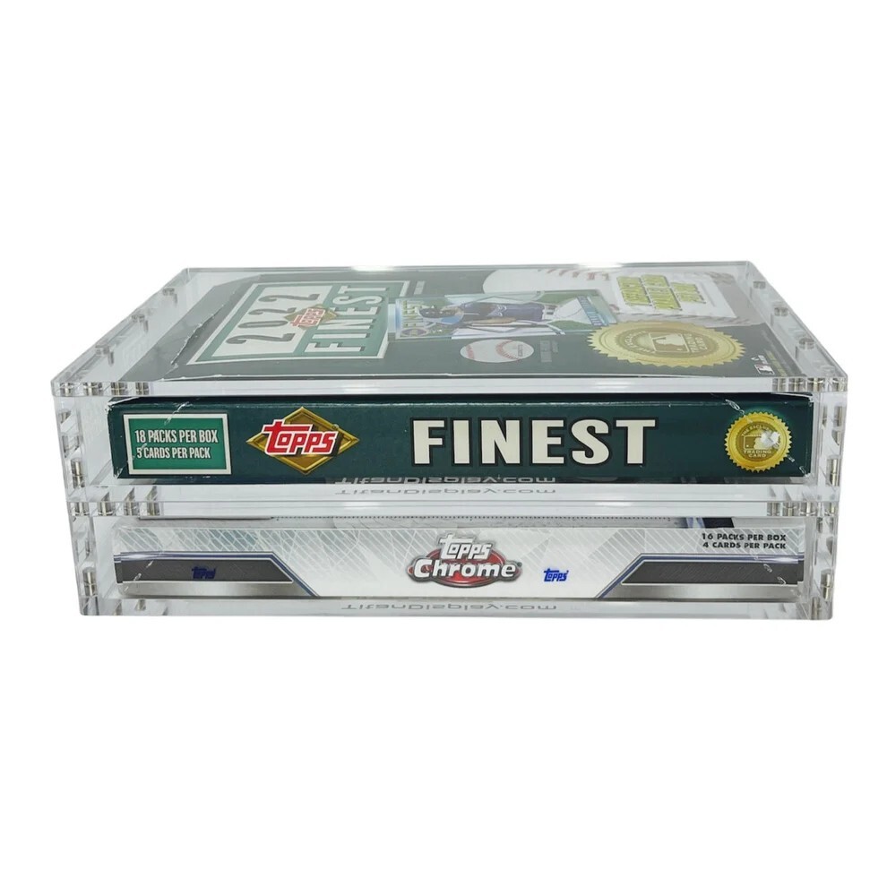 Acrylic Display Case Magnetic Lid FITS 2025 Topps Chrome Baseball Hobby Box