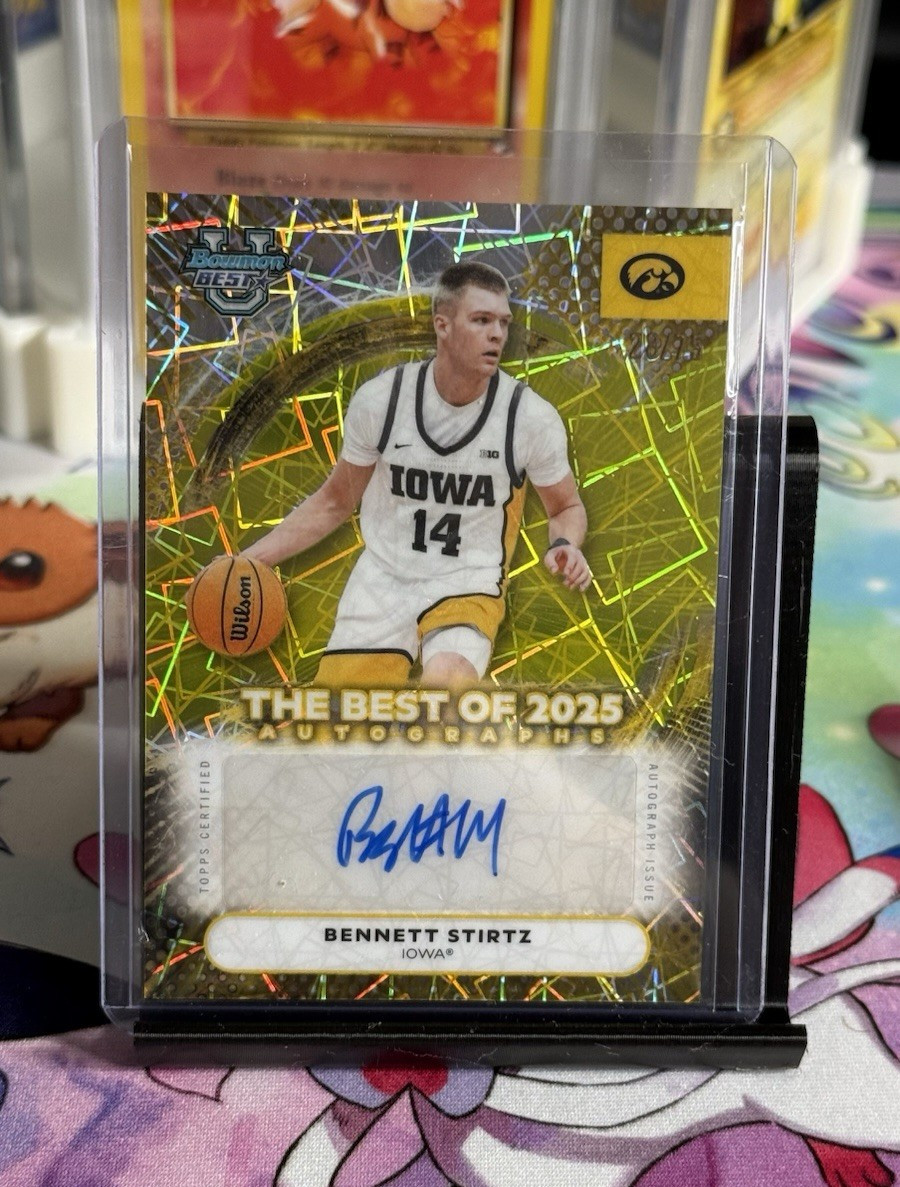 Topps Bowman University Best Basketball 2025-26 Bennett Stirtz Auto /75