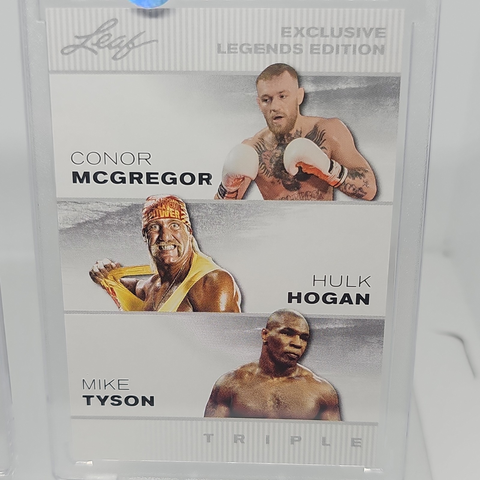 Hulk Hogan, Connor Mcergor, Mike Tyson. Steve Austin,John Cena 2 Cards 5 Legends