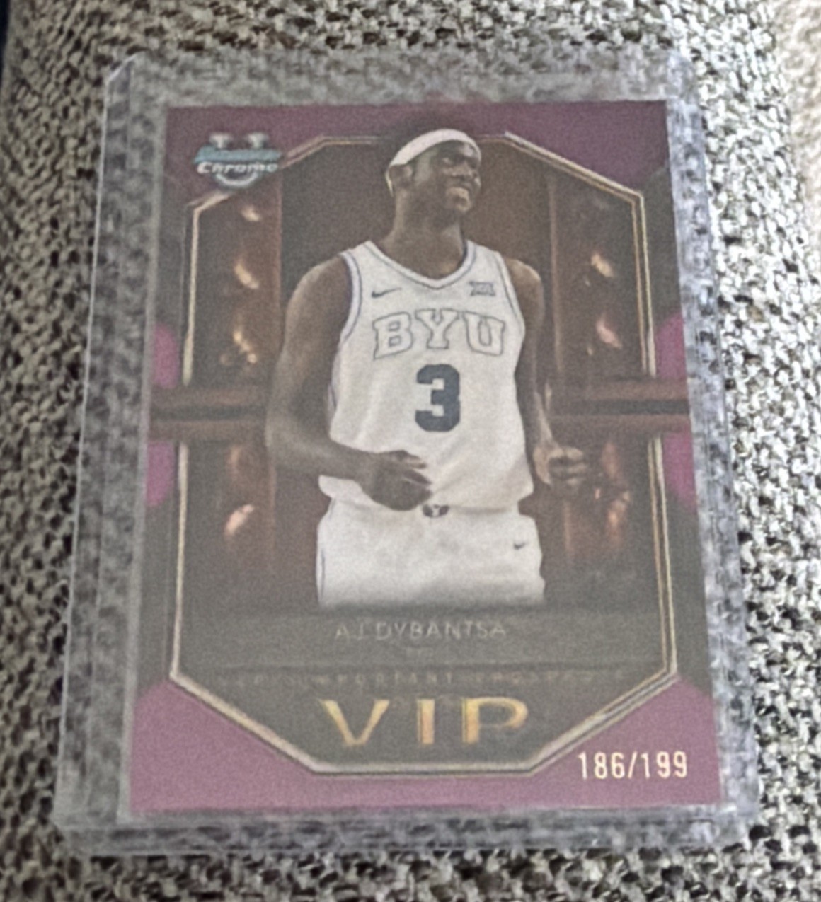 2025-26 Bowman Chrome Basketball AJ Dybantsa VIP Purple /199