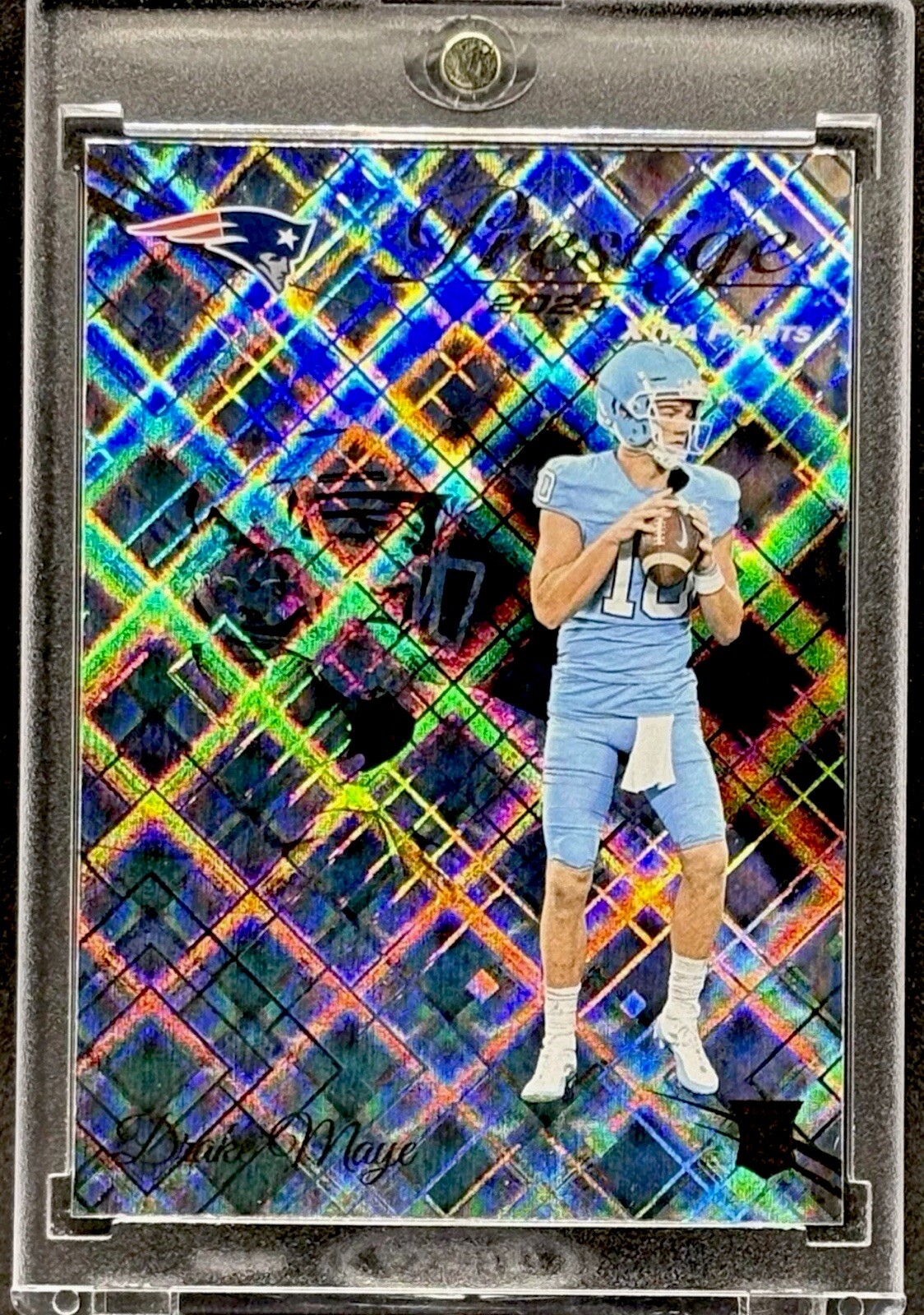 Drake Maye RARE ROOKIE DIAMOND REFRACTOR INVESTMENT CARD SSP PATRIOTS ROTY MINT