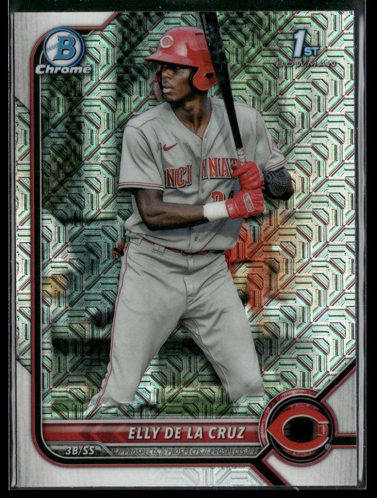 2022 Bowman #BCP-50 Elly De La Cruz Chrome Prospects Mojo Refractors