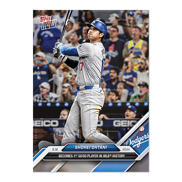 2024 MLB Topps NOW 722 SHOHEI OHTANI 50/50 HR/SB LA DODGERS ready to ship now!!