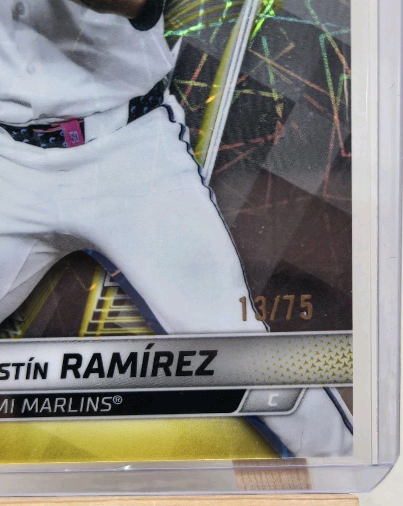 Agustin Ramirez /75 2025 Bowman’s Best #16 Yellow Lazer Refractor (RC)