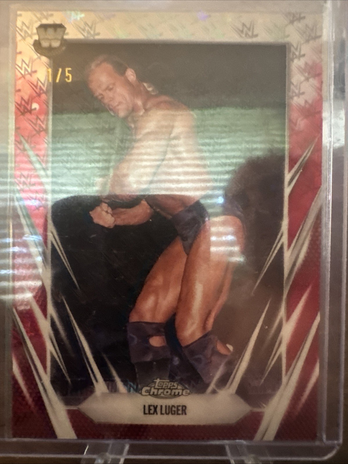 2026 Topps Chrome WWE Logofractor Lex Luger Red Refractor 1/5 #125 🔥🔥