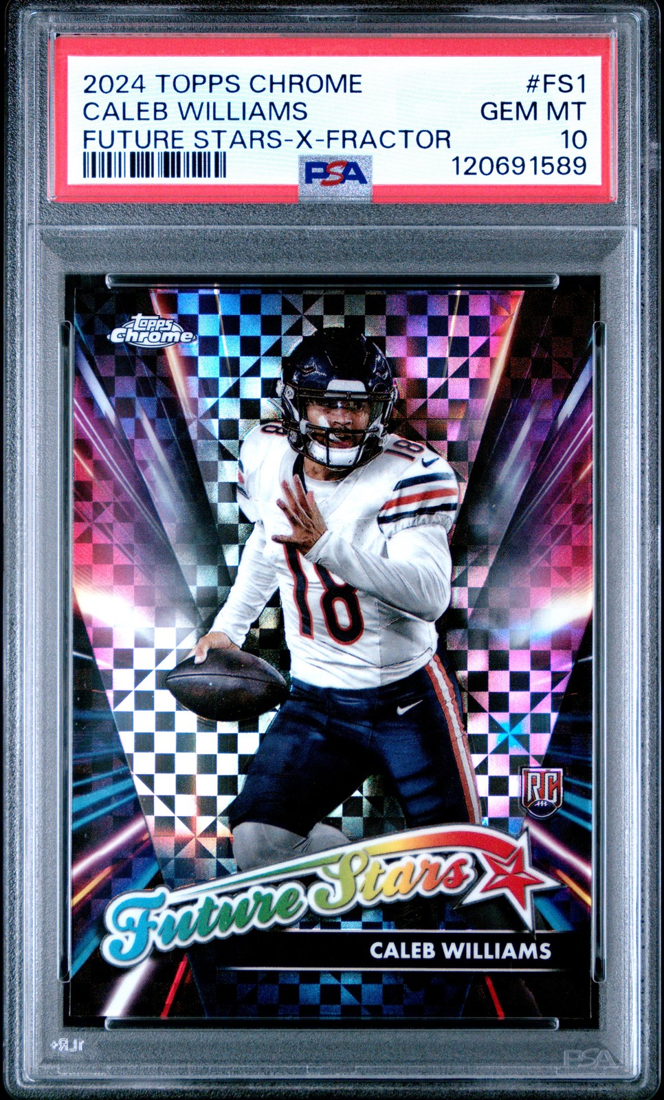 2024 TOPPS CHROME FUTURE STARS X-FRACTOR #FS1 CALEB WILLIAMS PSA 10