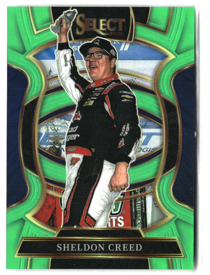 2026 Panini Select Nascar – Grandstand – Sheldon Creed #76 Neon Green Prizm /75