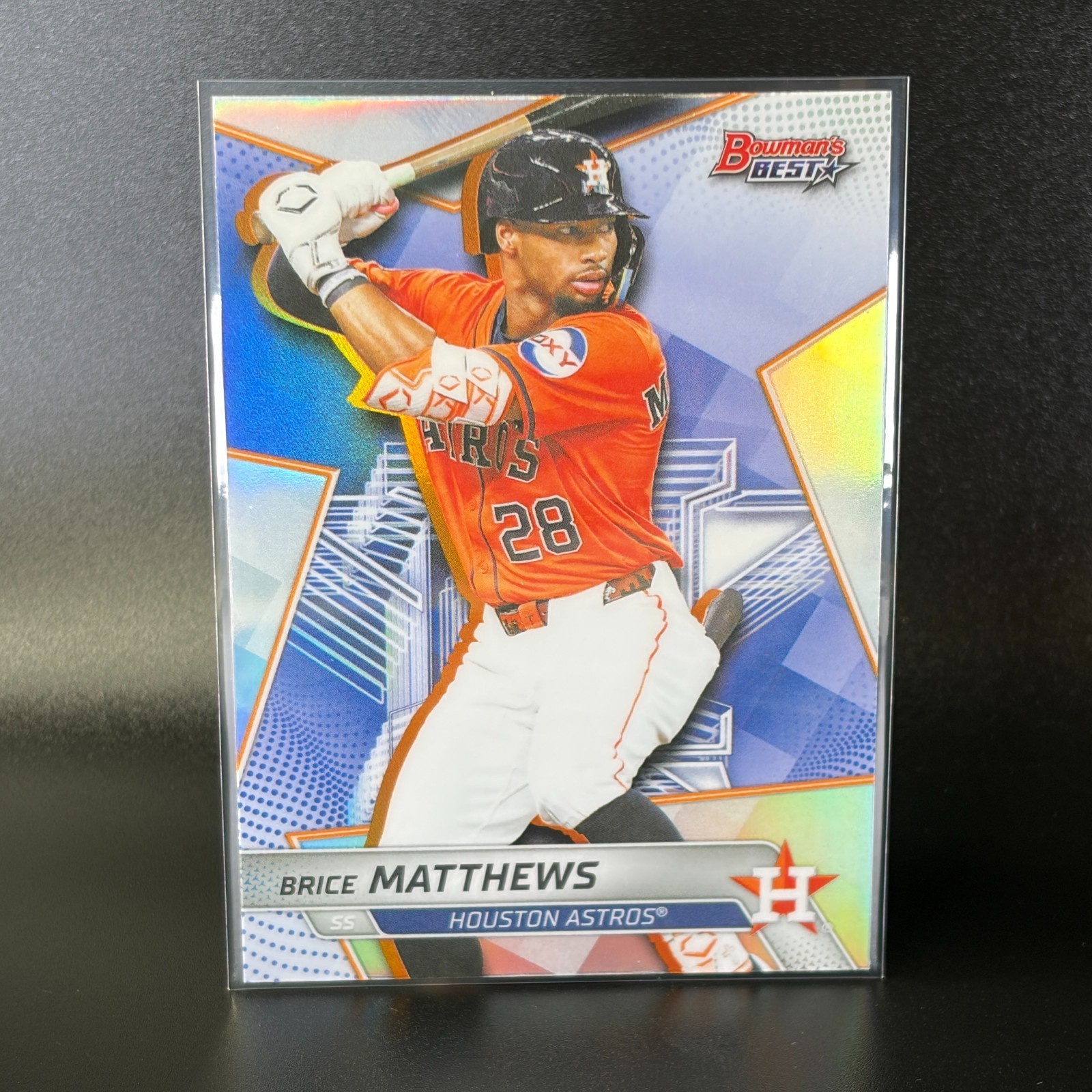 2025 Bowman’s Best Top Prospects Brice Matthews #TP-18 Refractor Houston Astros