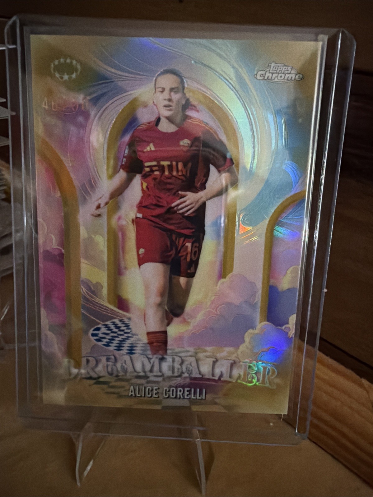 2025/26 Topps Chrome UWCL Dream Baller Alice Corelli Gold /50 DB-20 AS Roma