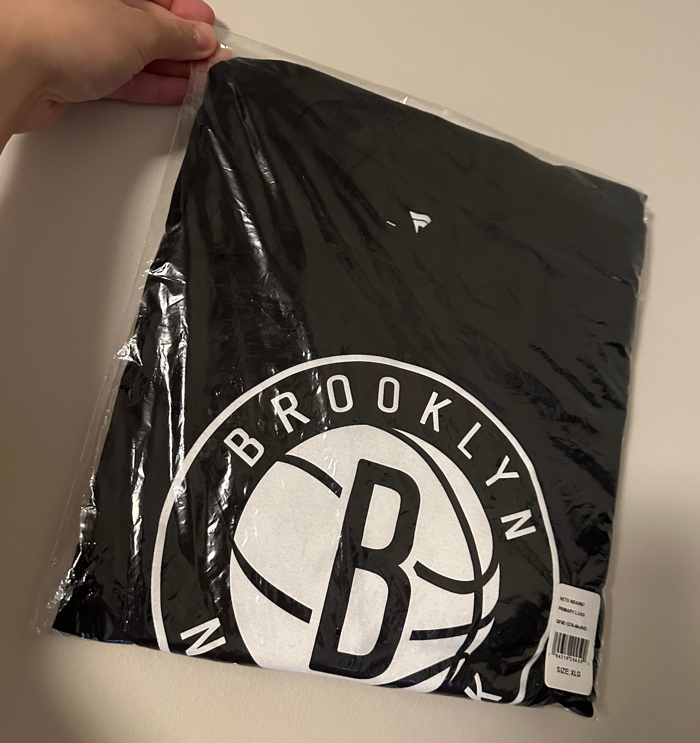 FANATICS AUTHENTIC BROOKLYN NETS LOGO TSHIRT BASKETBALL T-SHIRT SZ: XL