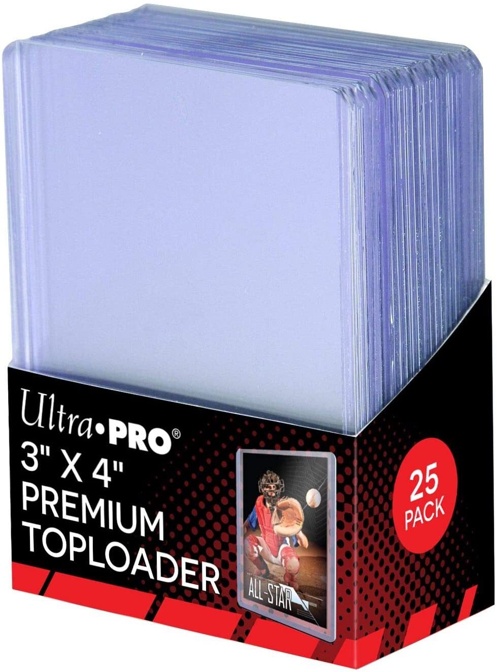 Pack of 25 Ultra PRO 35pt Clear Regular 3 X 4 Top Loaders Pokemon Sports Cards