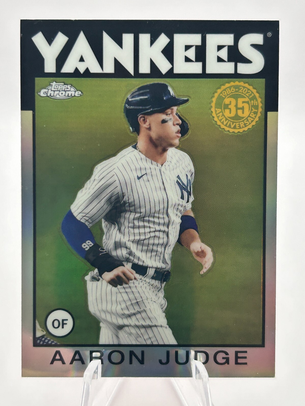 AARON JUDGE 2021 TOPPS CHROME RETRO 1986 NEW YORK YANKEES #86BC-1 JT