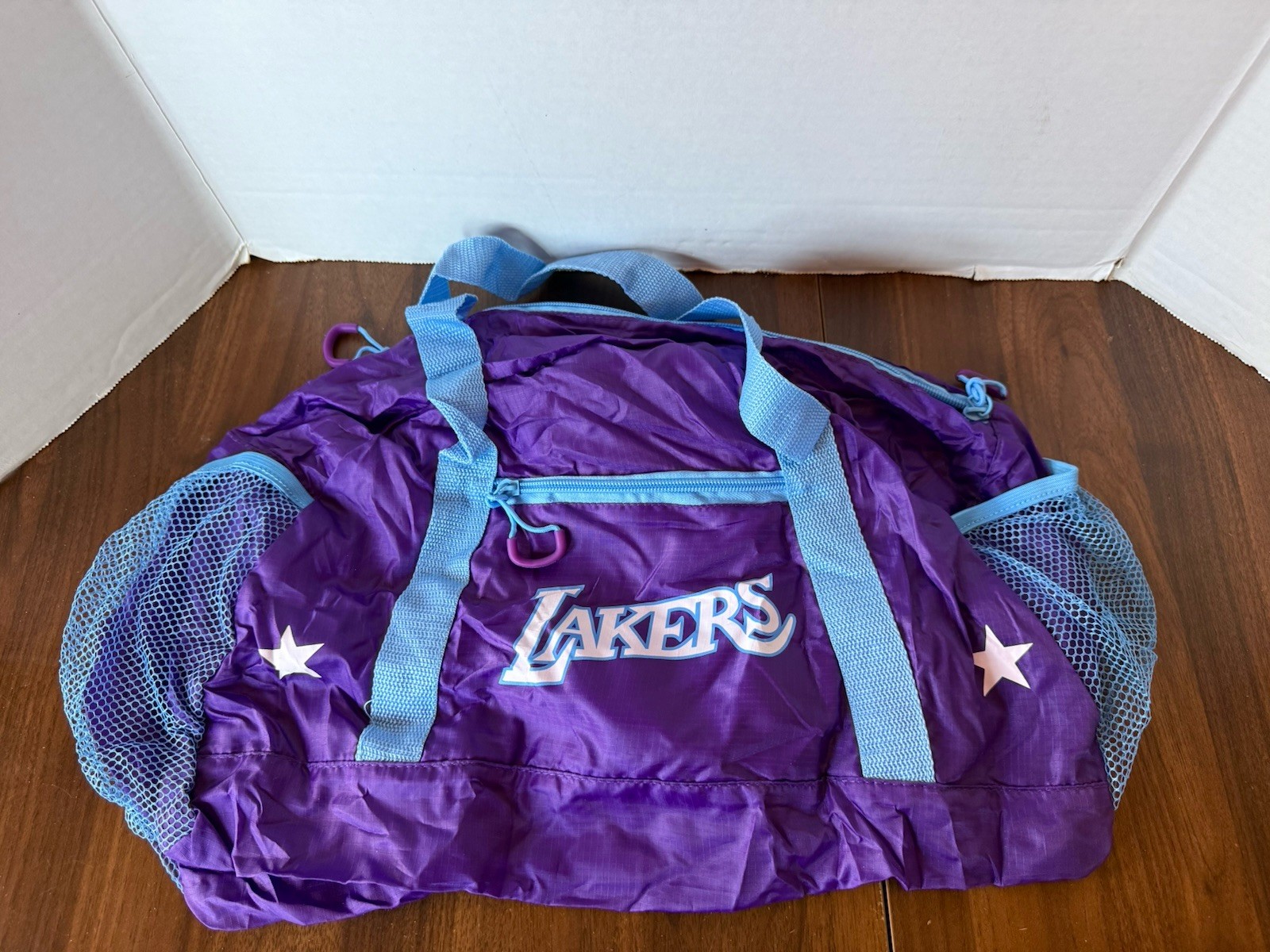 Compact Pocket Foldable Bag Los Angeles Lakers Travel NWOT