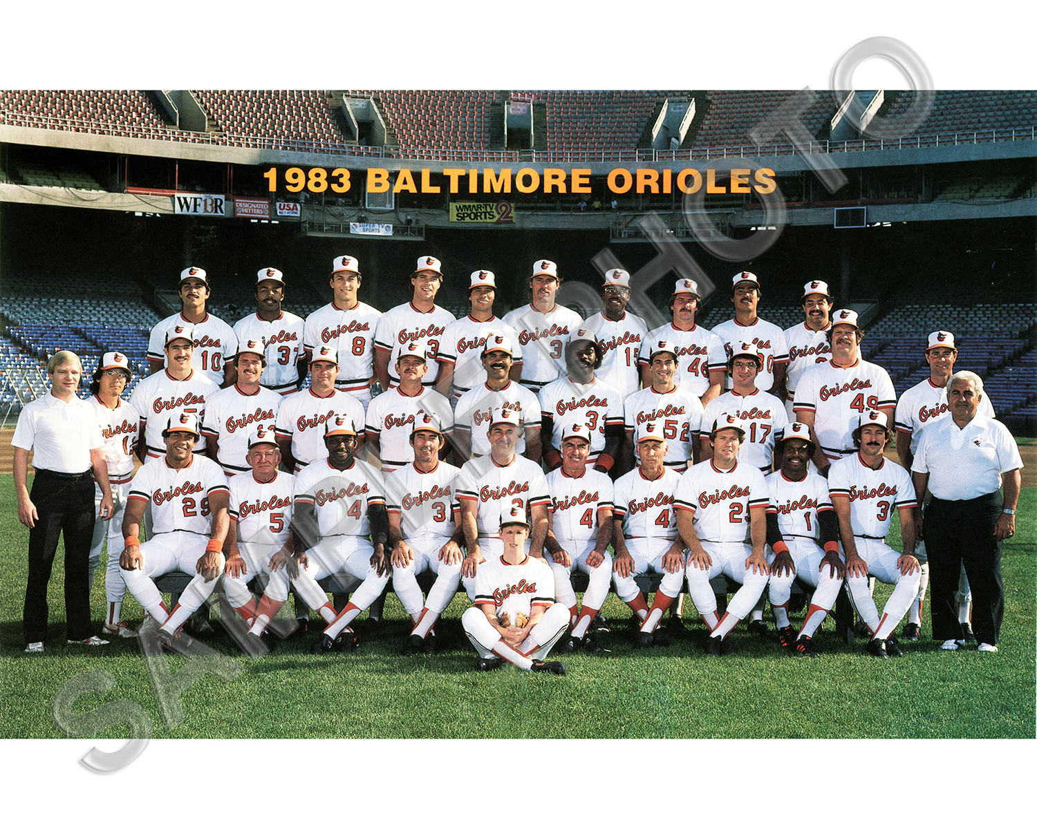 1983 BALTIMORE ORIOLES 8×10 COLOR TEAM PHOTO WORLD SERIES CHAMPIONS