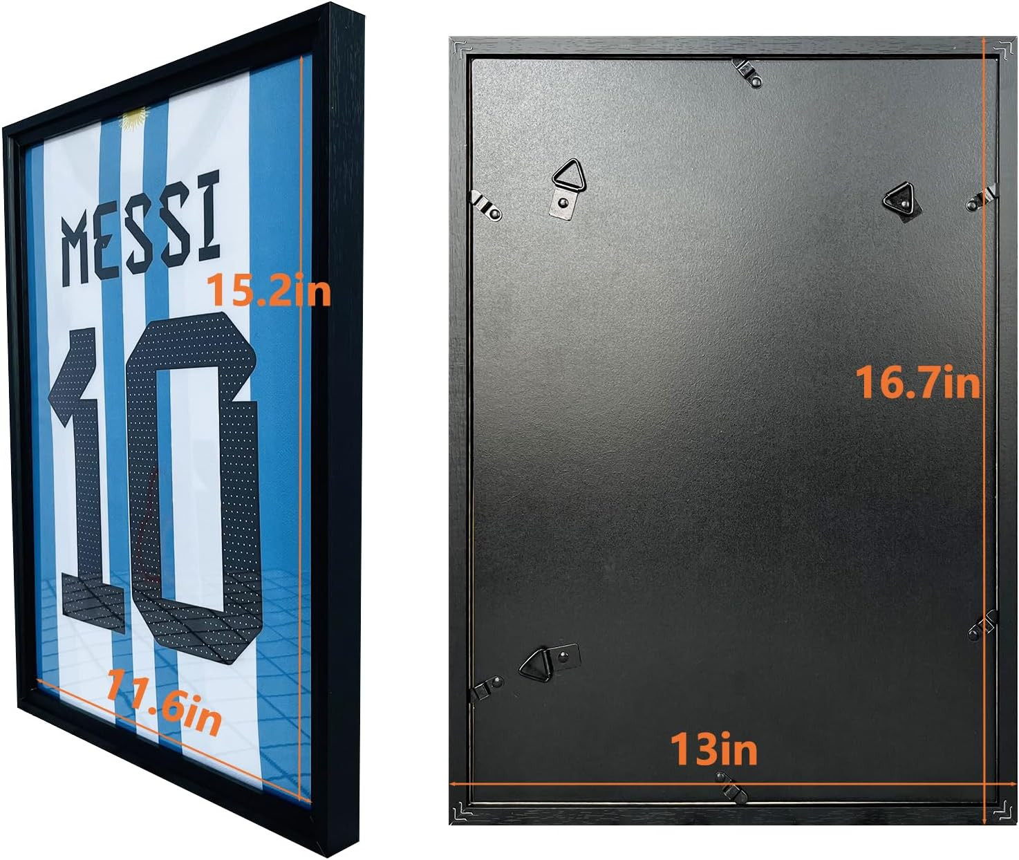 2 Pack Jersey Frame Display Case,Jersey Shadow Box,Sports Jersey Display Frame w