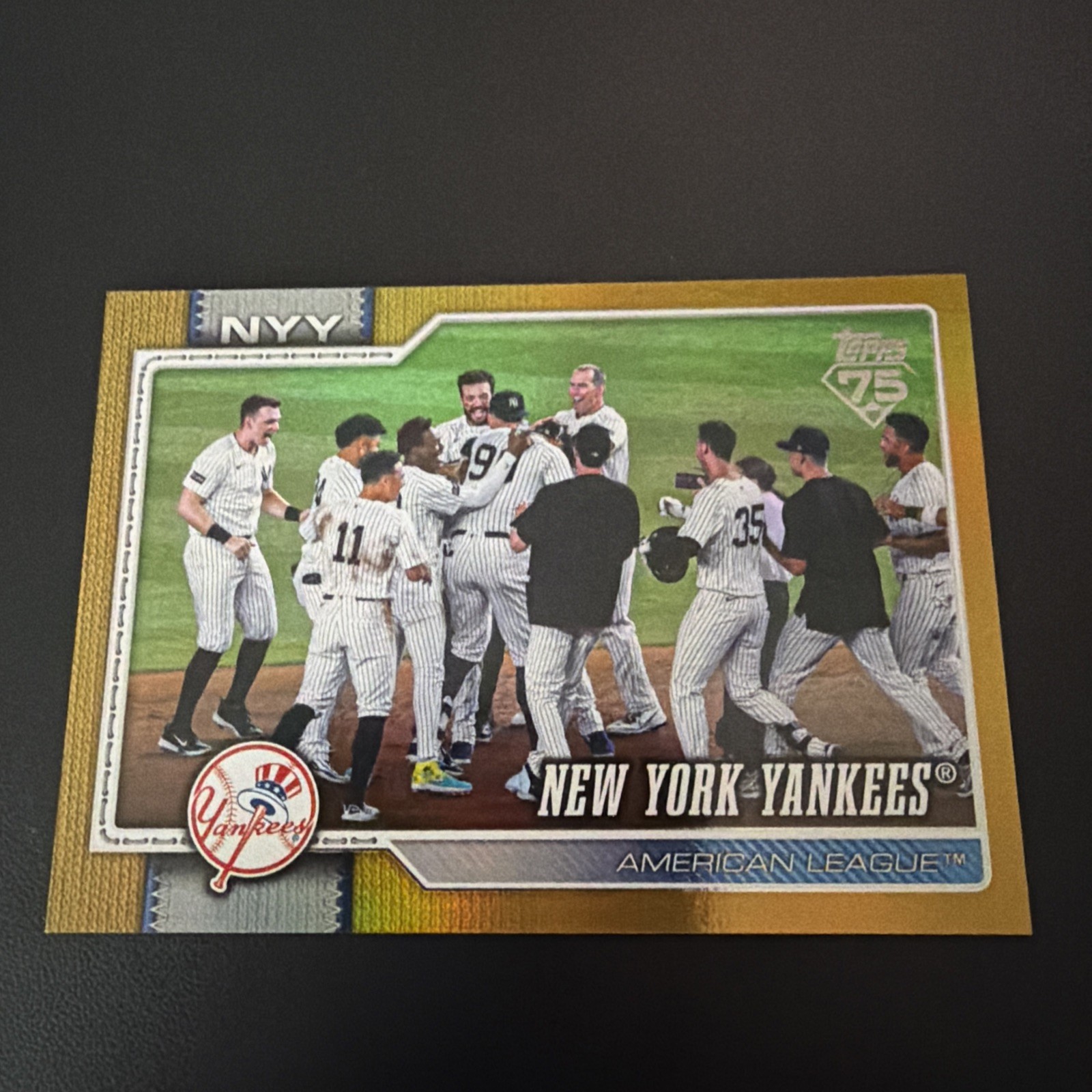 2026 Topps Series 2 Yankees Gold Holo Foil 17/50 #628