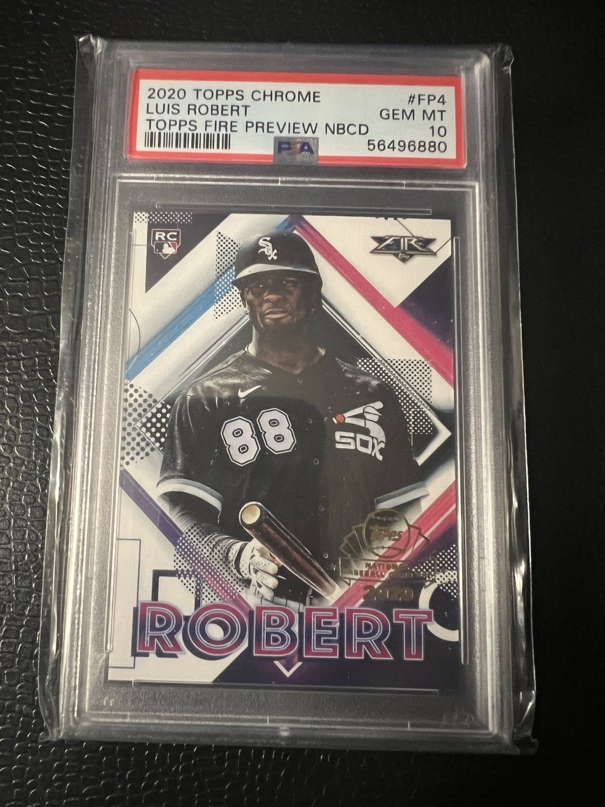 2020 Topps Chrome Fire Preview NBCD LUIS ROBERT,JR. #FP4 PSA 10 Rookie Card Mets