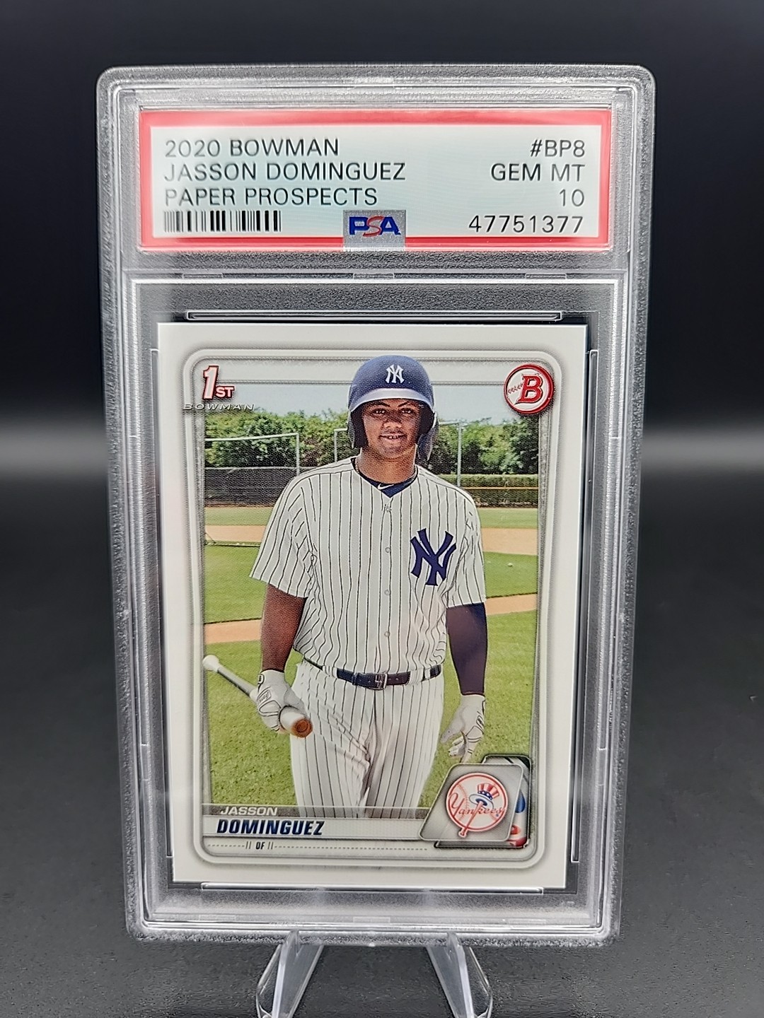 JASSON DOMINGUEZ 2020 BOWMAN 1ST EDITION 1ST BASEBALL YANKEES PSA 10 Paper Prosp
