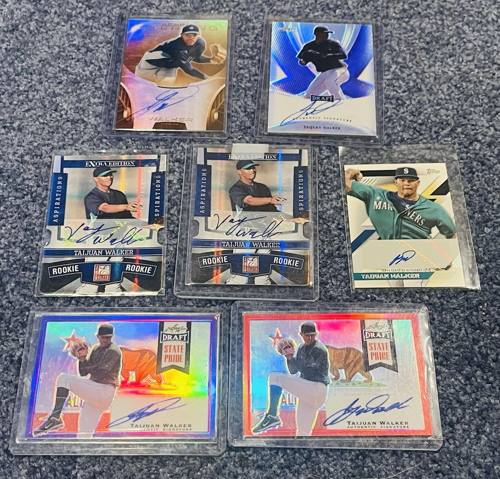 2010 2013 2014 Taijuan Walker AUTO RC Lot /5 /25 /100 Elite Leaf Bowman Topps