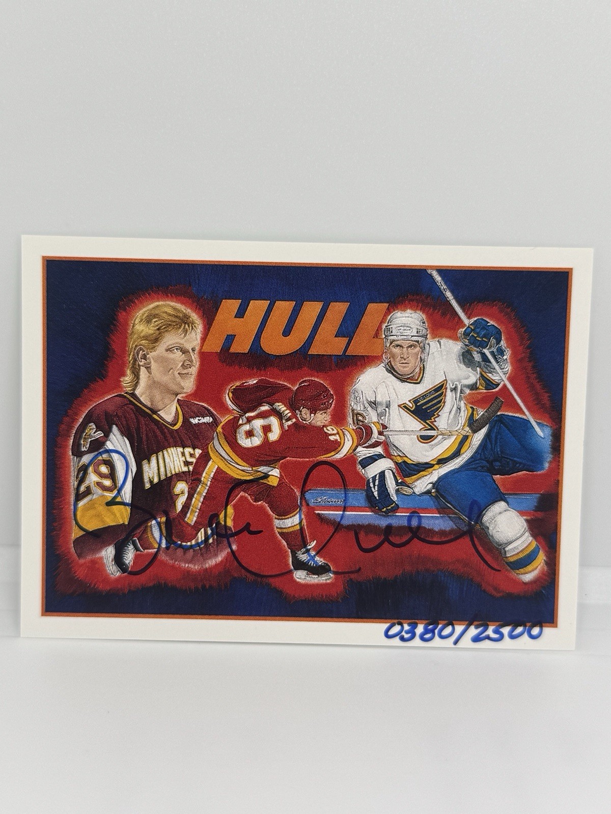 1991-92 Upper Deck Brett Hull Hockey Heroes Auto /2500 9 Of 9
