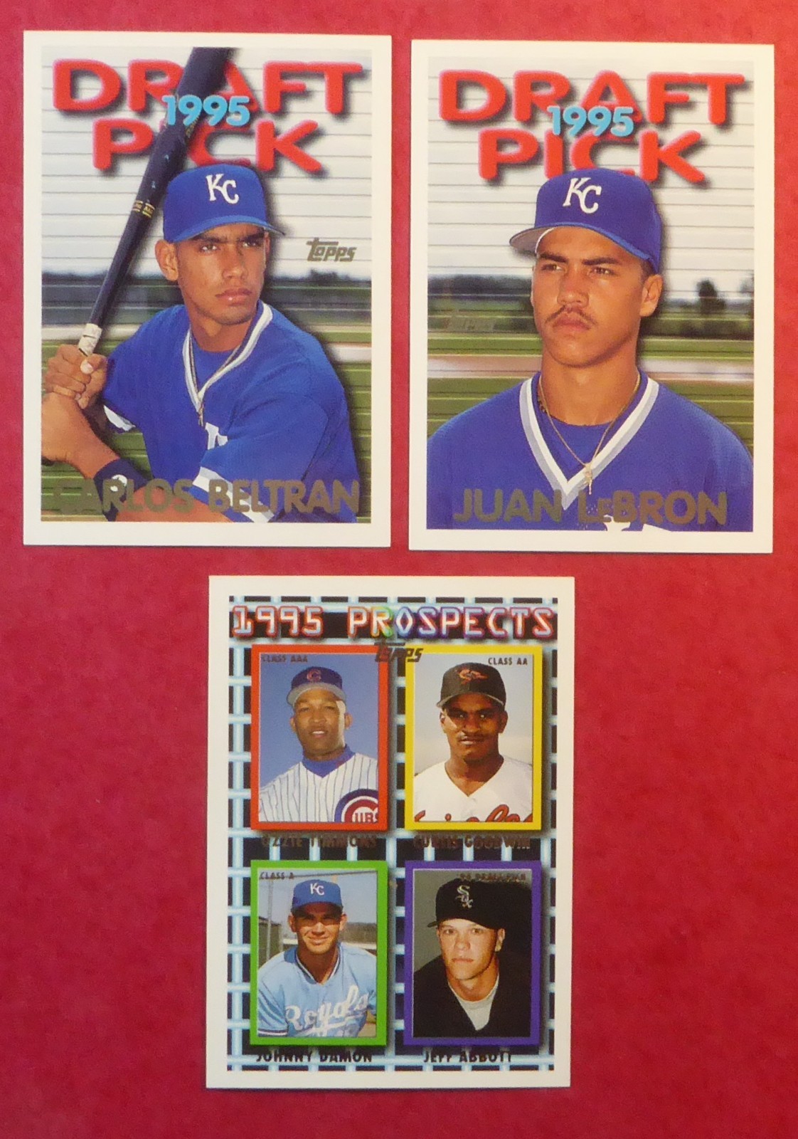 1995 Topps Kansas City Royals Team Set w/ Traded – Beltran & Damon RC (36 cards)