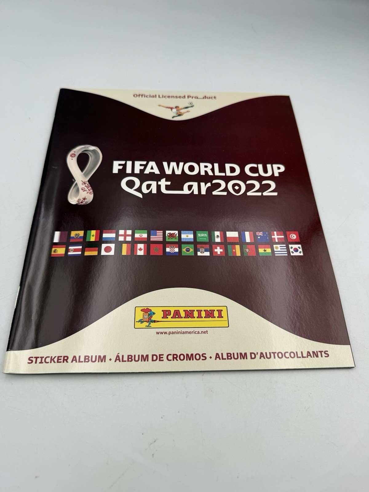 FIFA WORLD CUP QATAR 2022 PANINI OFFICIAL STICKER ALBUM with 10 stickers in Book