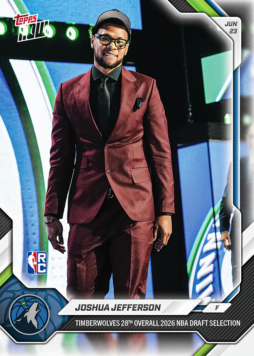 24-Card Bundle Draft Selection RC Dybantsa 2025-26 NBA Topps NOW Presale