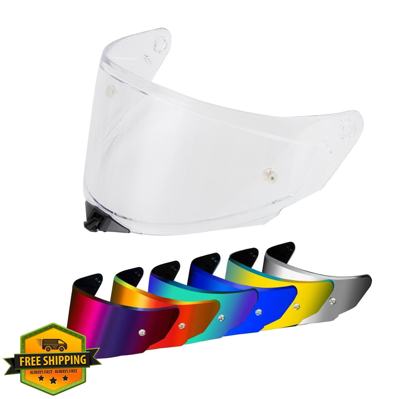 TT-Revo Helmet Visor Face Shield Tinted Replacement Transparent