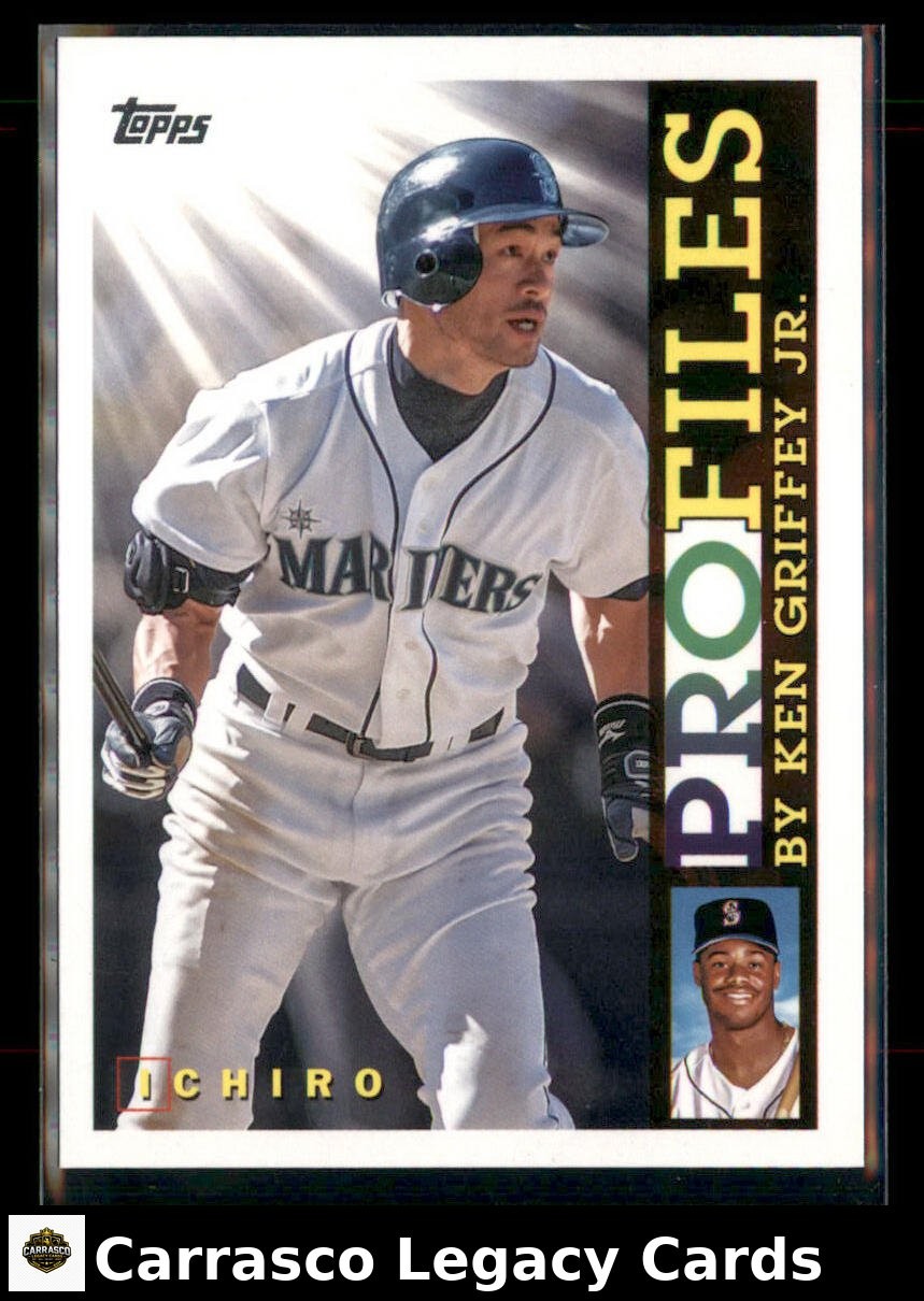 2026 MLB Topps Series 1 #TP-12 Ichiro Profiles by Ken Griffey Jr Mariners