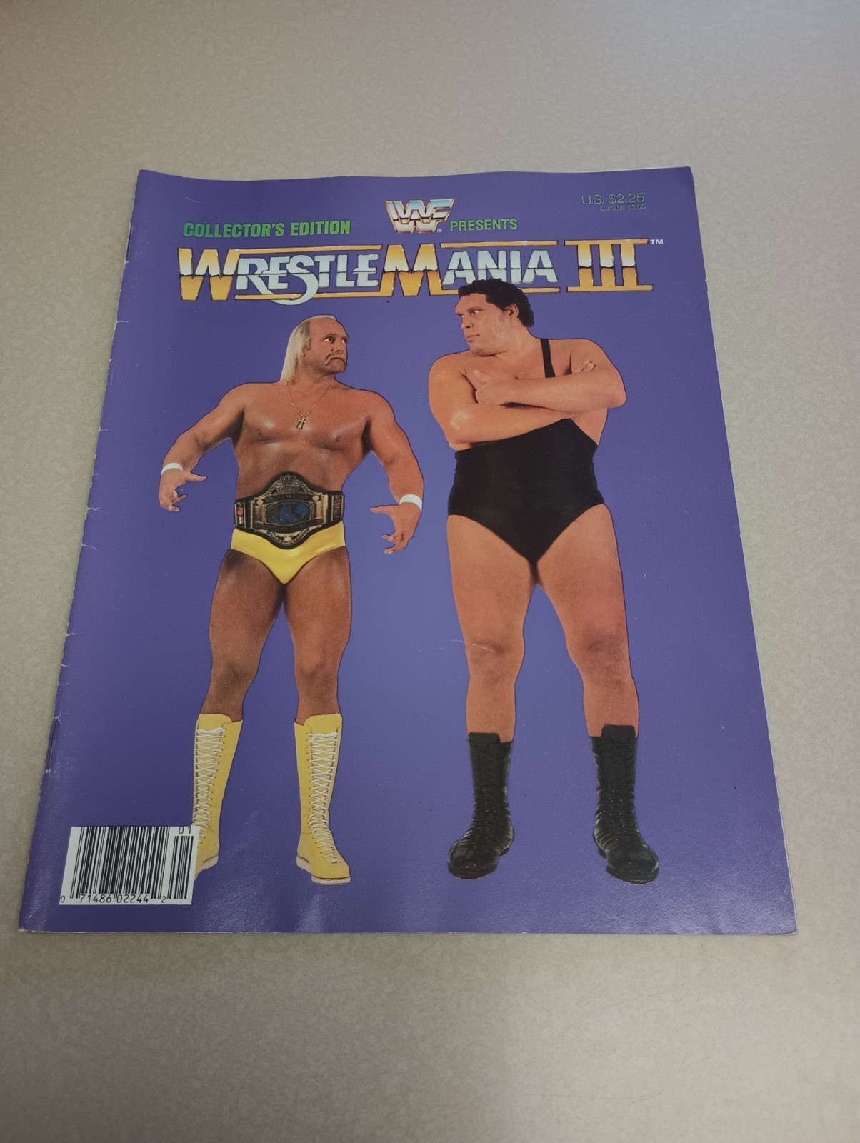 Wrestle Mania III Collectors Edition Program
