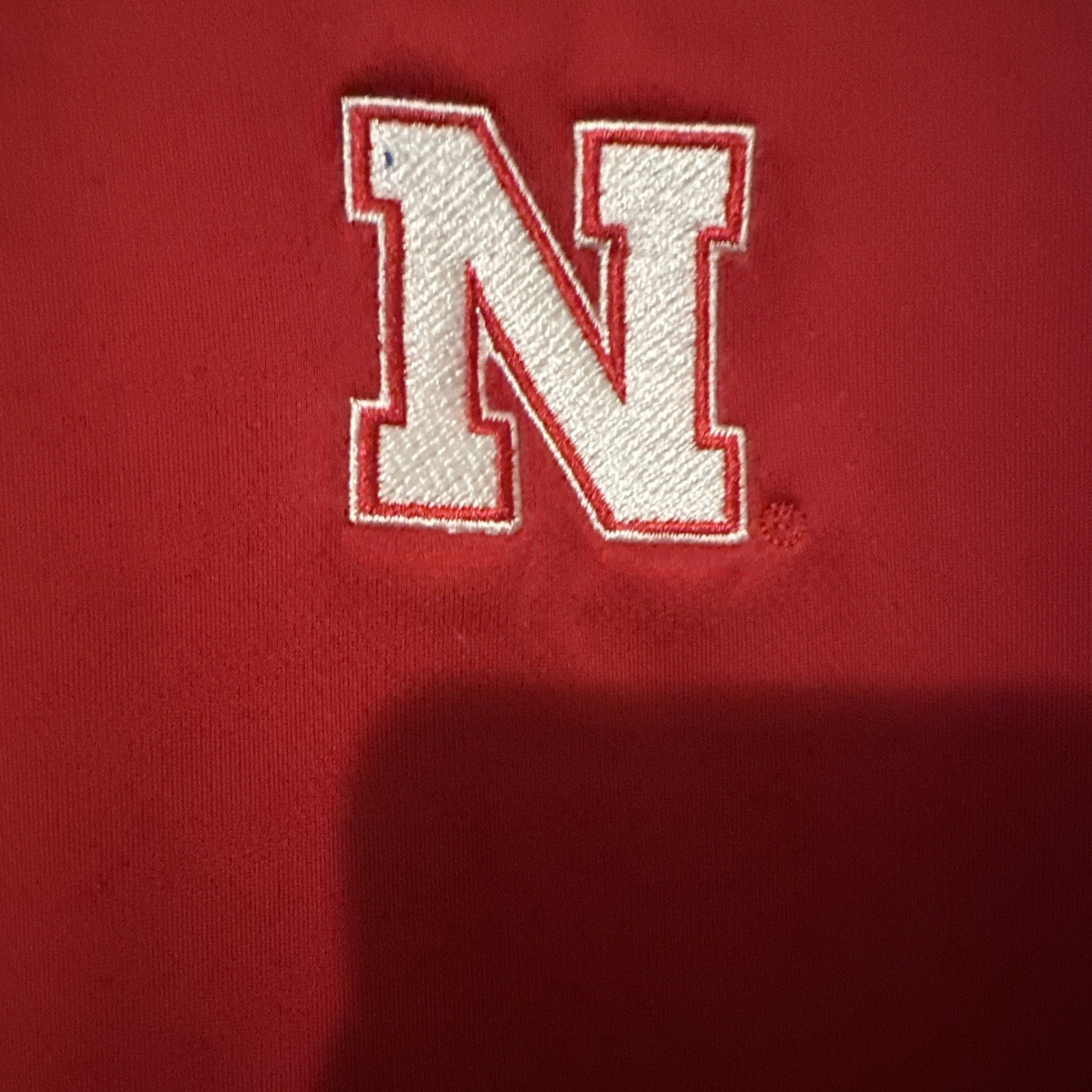 Red Adidas Climacool Nebraska Cornhuskers Polo Shirt