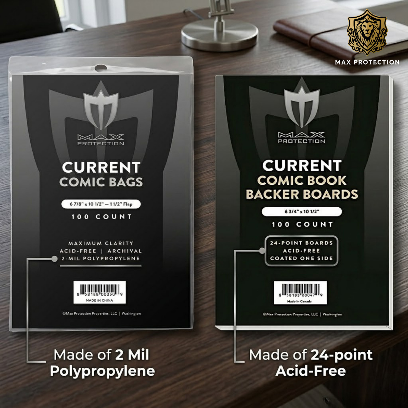 1000 Current Comic Bags and Boards Max Pro NEW Modern Archival Book Storage