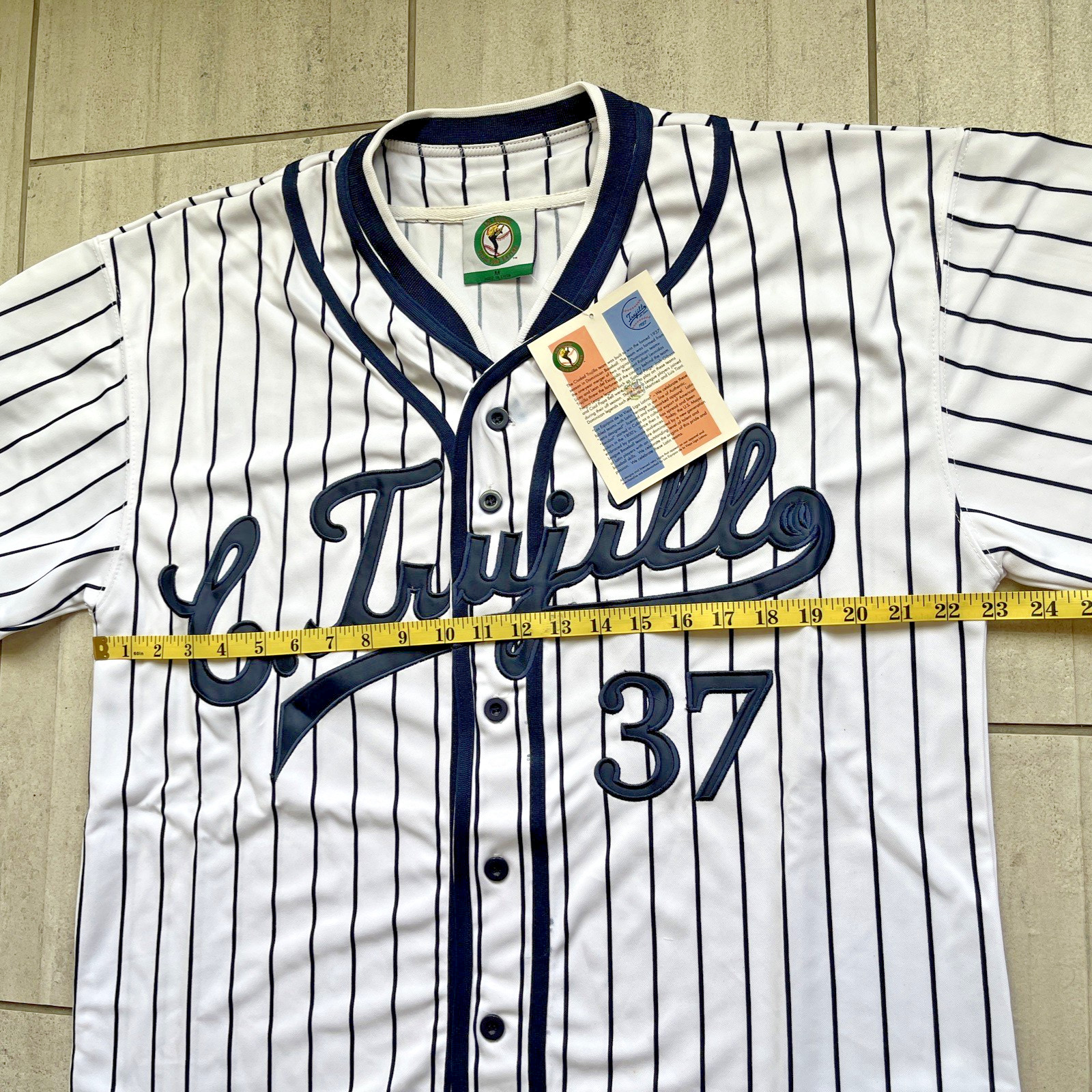 LATIN LEAGUE CIUDAD TRUJILLO THROWBACK (1879-1940) BASEBALL JERSEY #37 Sz M