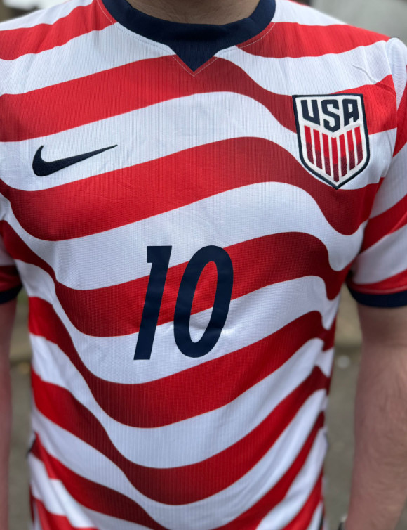 Preorder New Product Launch – USA Team Pulisic No. 10 Soccer Jersey S-4XL