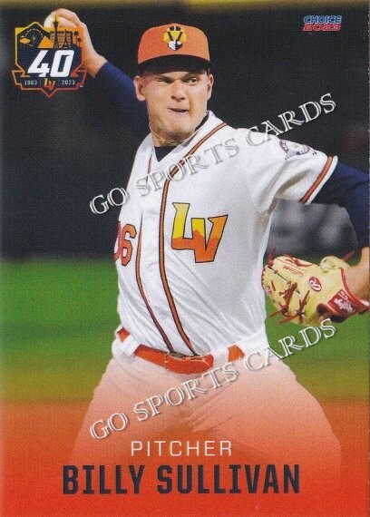 2023 Las Vegas Aviators Billy Sullivan RC Rookie Oakland Athletics Minor League