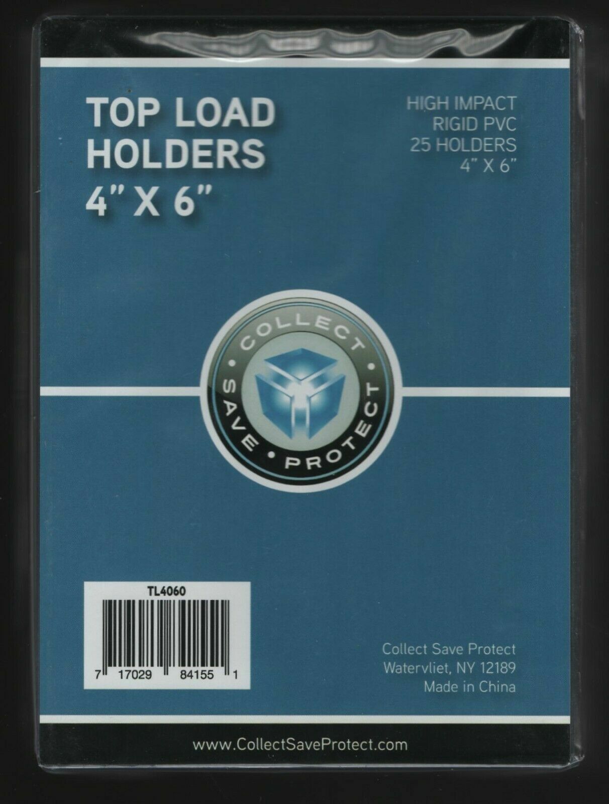 COLLECT SAVE PROTECT CSP 25 TOP LOAD HOLDERS 4″ X 6″ TL4060 FACTORY SEALED NEW