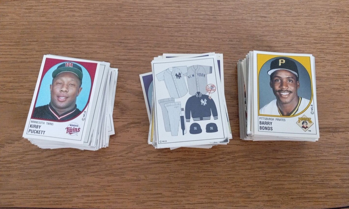 1988 Panini Baseball Sticker Singles – #237 to #454 & A to Z – Create Own Lot