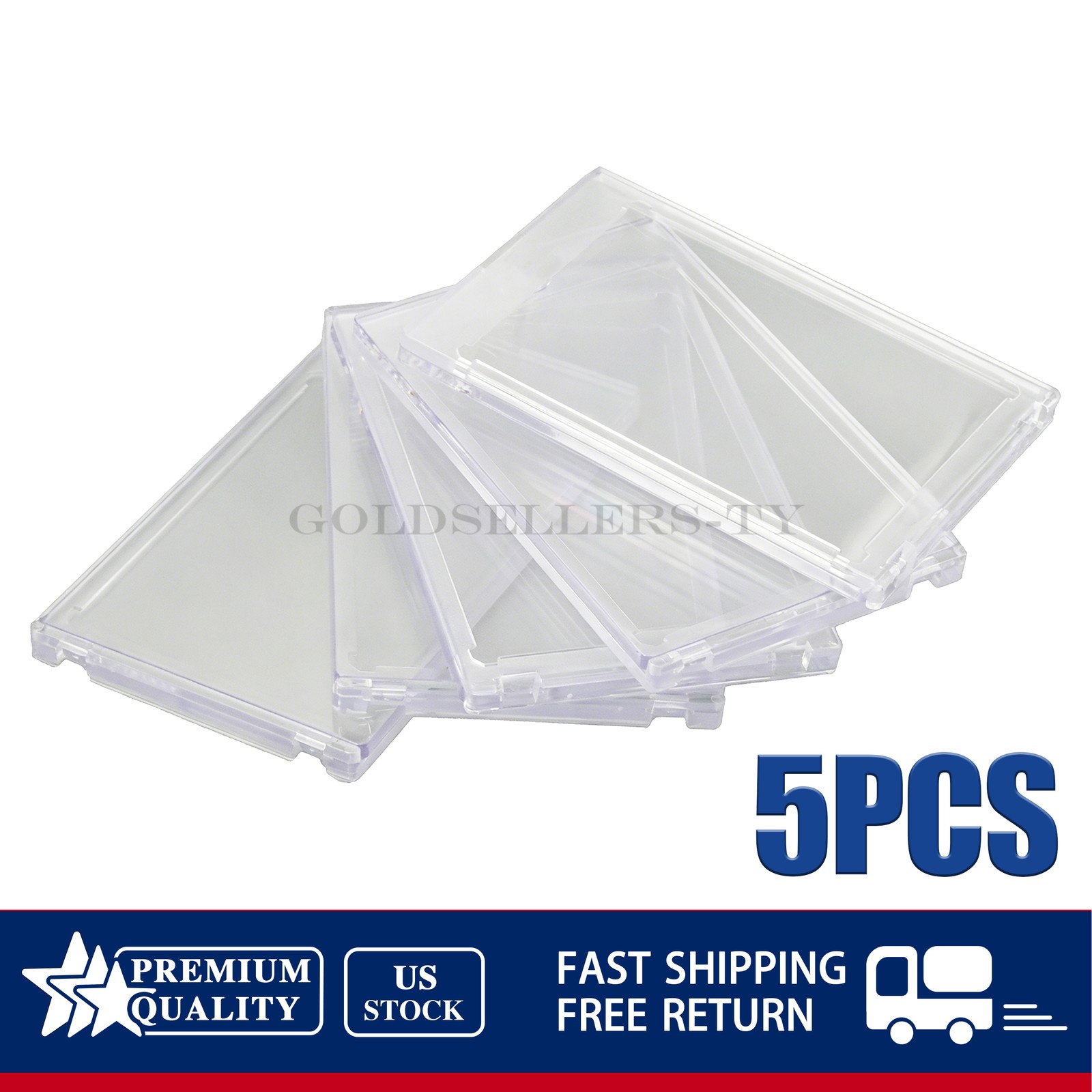 NEW 5PCS For 35PT Trading Cards Fit Ultra Pro One Touch Magnetic Card Holder US