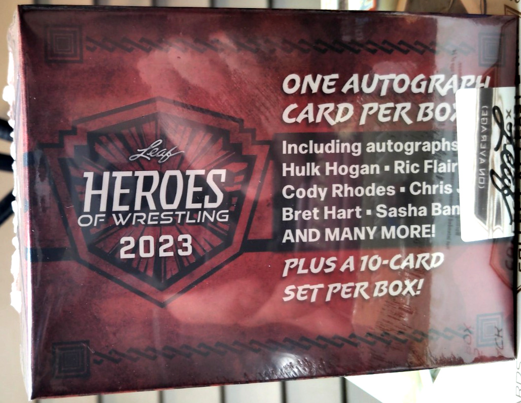 2023 LEAF HEROES OF WRESTLING FACTORY SEALED BOX ONE AUTOGRAPH CARD PER BOX
