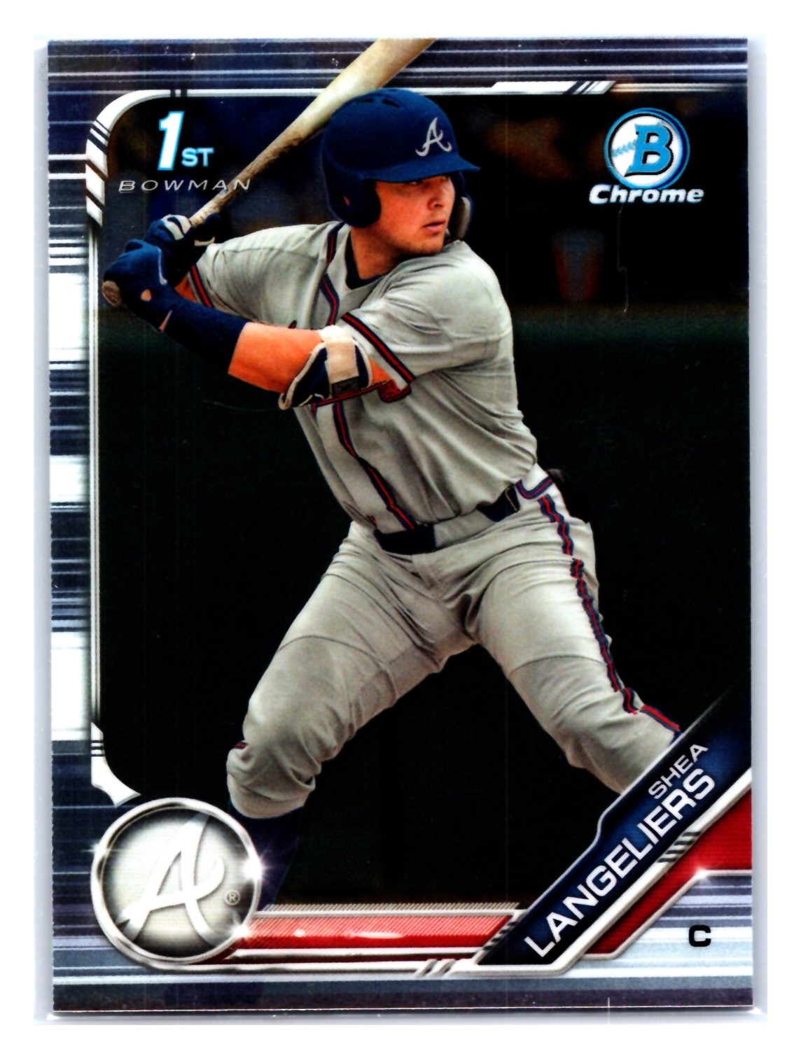 Shea Langeliers 2019 Bowman Draft Chrome 1st Rookie #BDC-67 Atlanta Braves
