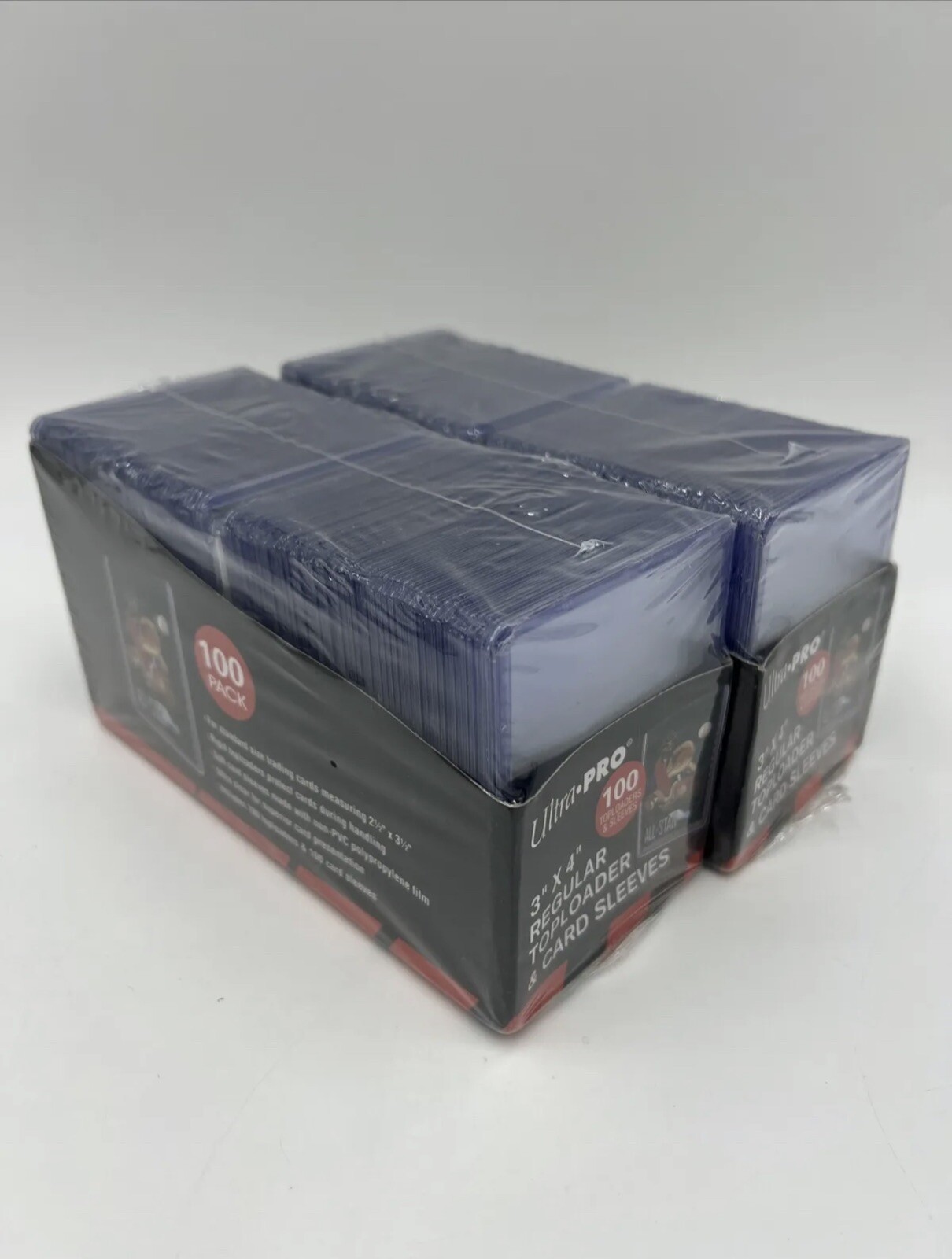 200 Ultra Pro 3X4 Regular Toploaders 35pt Point Combo Package & 200 Card Sleeves