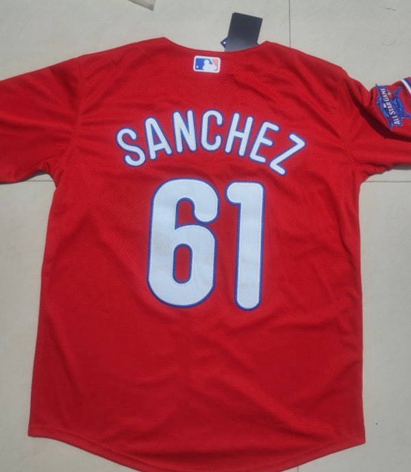Christopher SANCHEZ Philadelphia Phillies #61 Red Alternate Jersey NEW with Tags