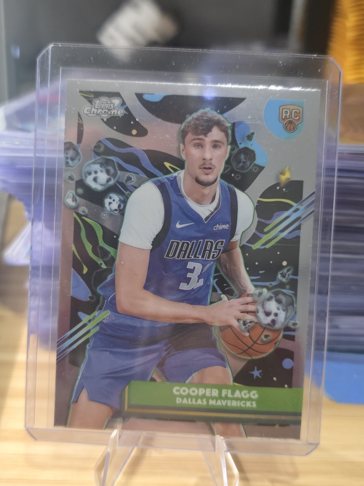 2025-26 Topps Cosmic Cooper Flagg Rookie Card Dallas Mavericks #12