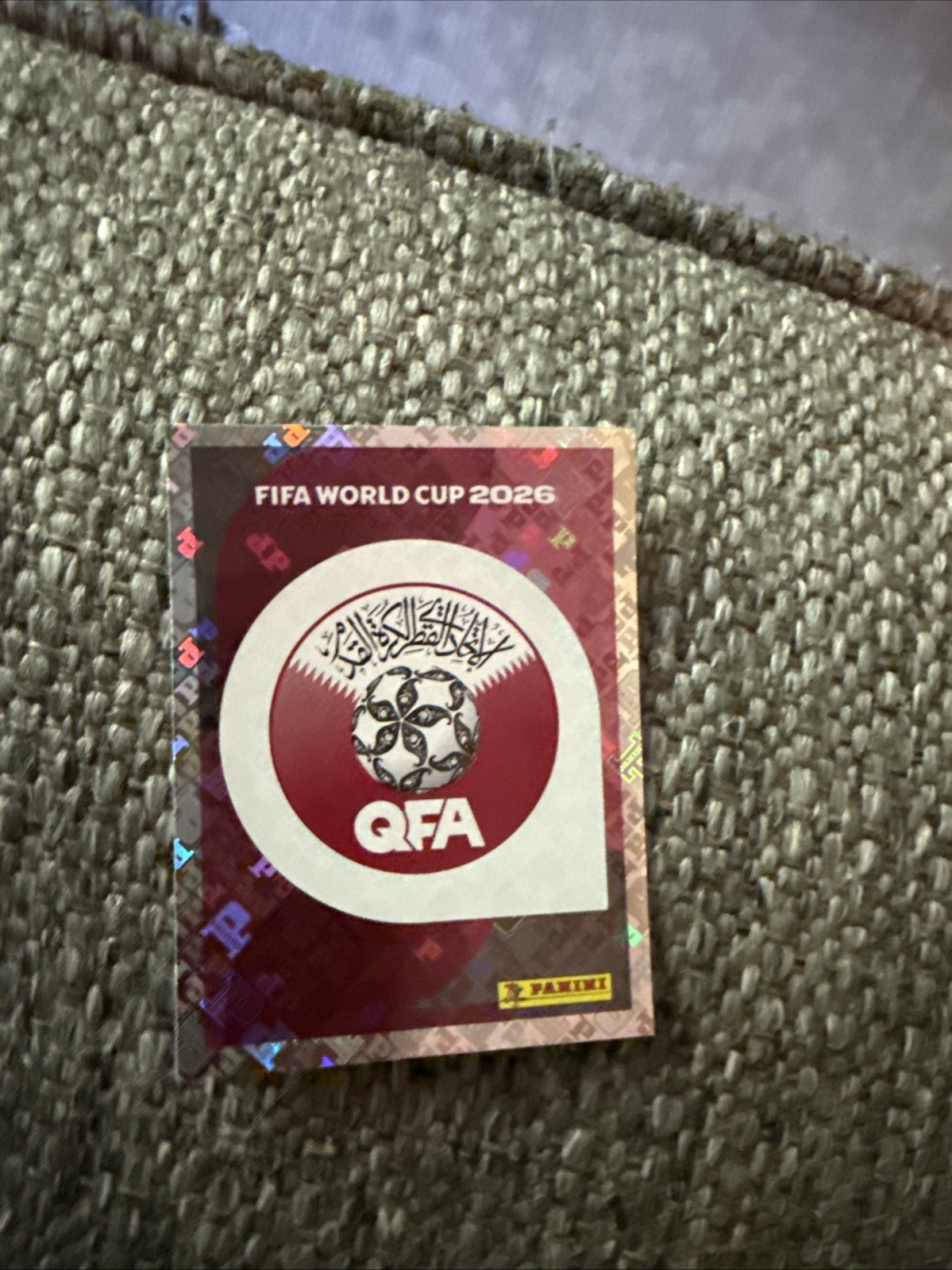 Panini FIFA World Cup 2026 Sticker QAT 1 Qatar Football Association Badge