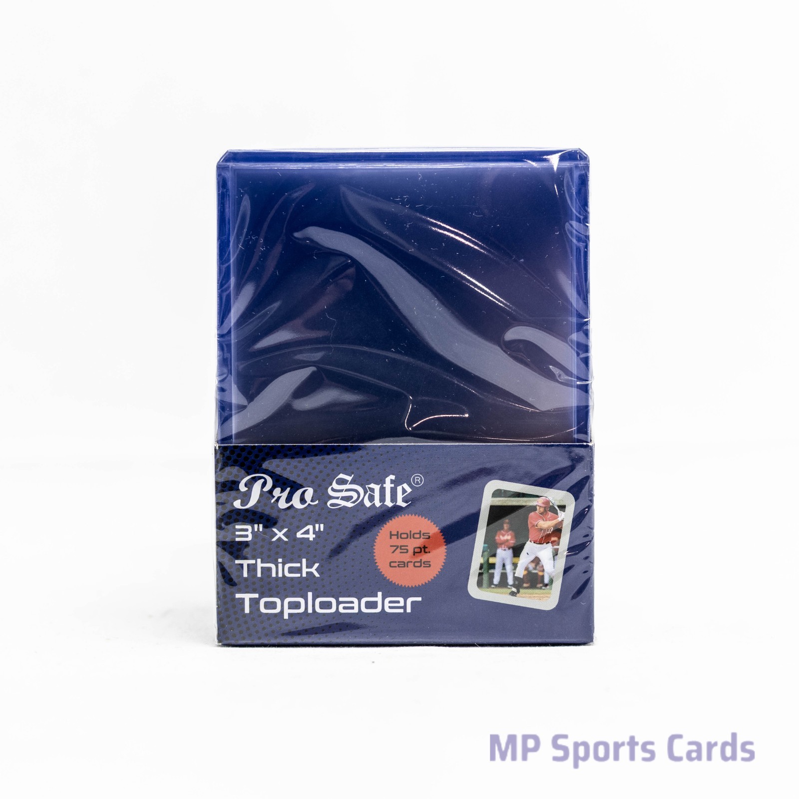 Pro Safe 3×4 75pt Thick Toploader 25ct Card Holders