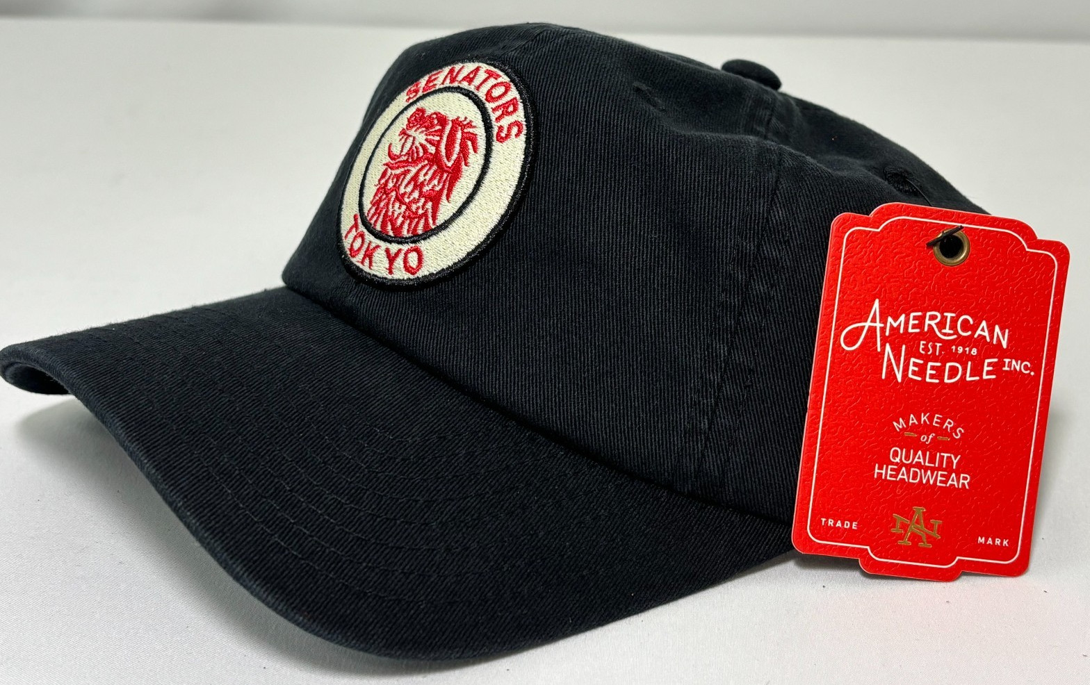 American Needle Tokyo Senators Black Hat Cap Japanese NIPPON Baseball Team