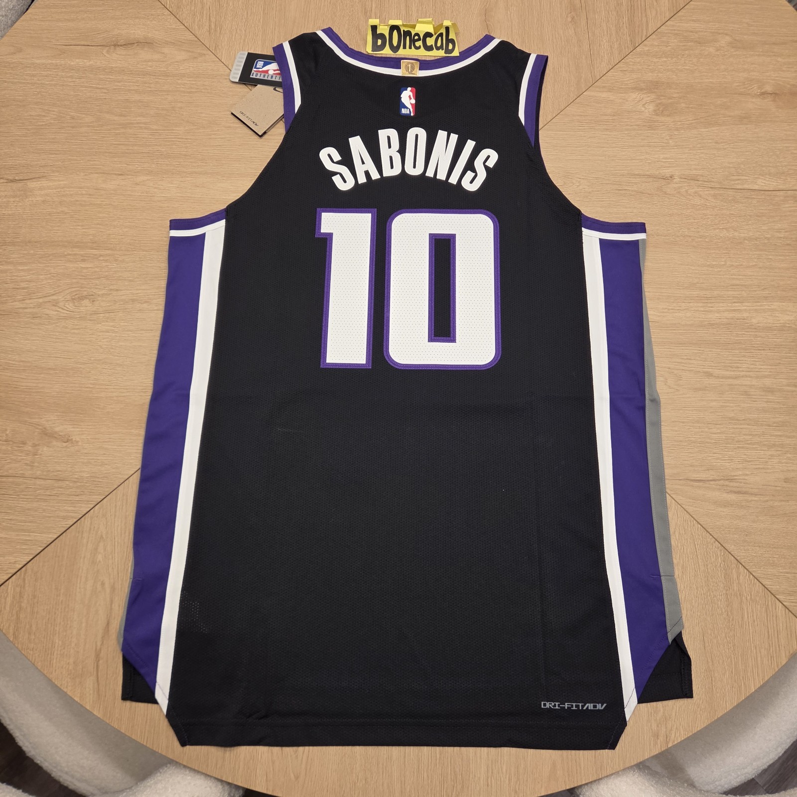 NBA Authentic Jersey Nike 48 Domantas Sabonis Sacramento Kings Icon Edition #10