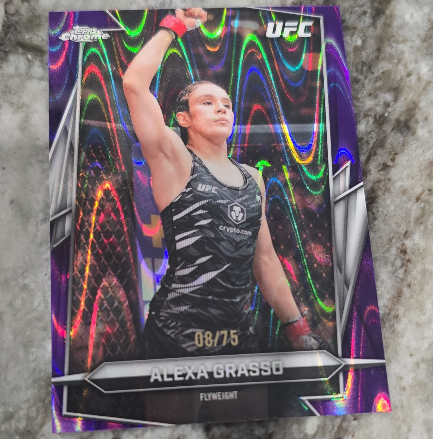 Topps 2026 Topps Chrome UFC Alexa Grasso #170 Parallel 08/75 MMA Card