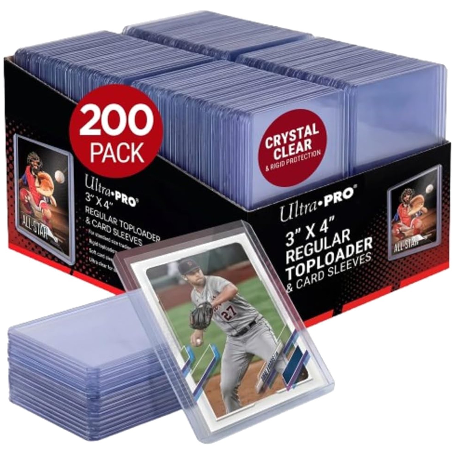 Modern Style 200-Pack Trading Card Protectors