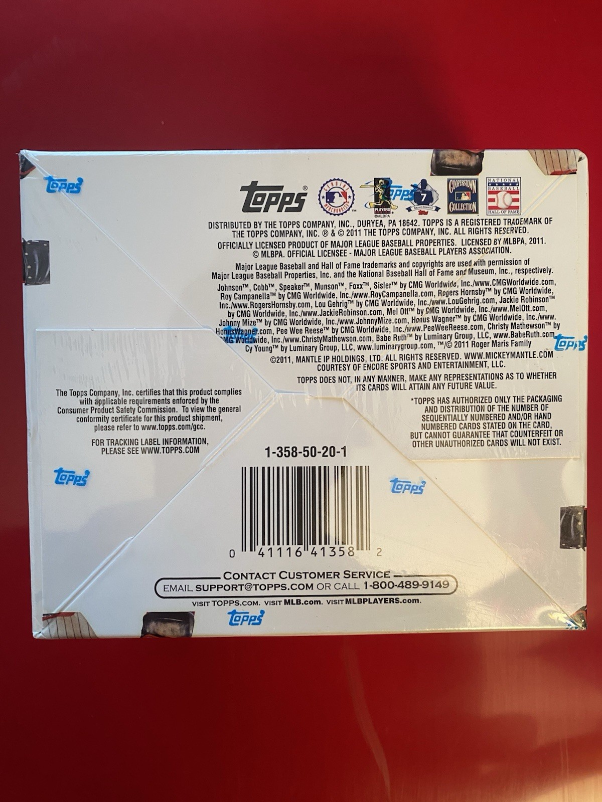 2011 Topps Baseball Diamond Giveaway Series Two Booster Pack (24 sealed packs)